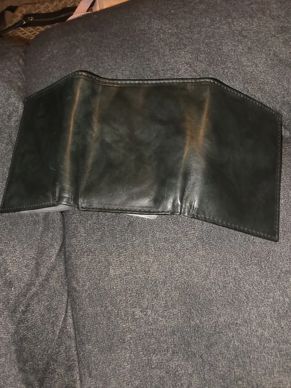 Stafford Mens Tri Fold Wallet. Nwots, Black!